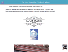 Tablet Screenshot of louismariebridal.com